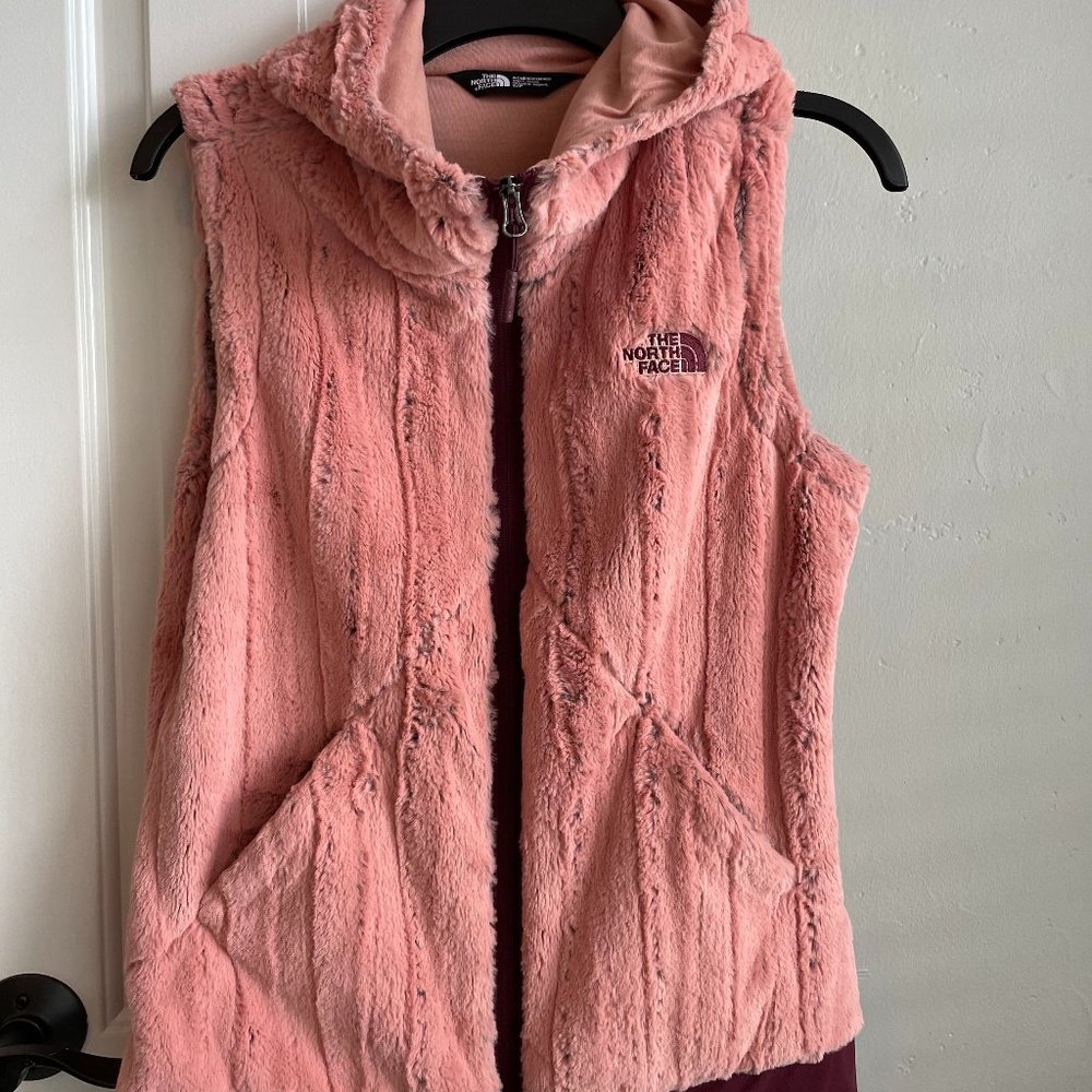 North Face Peach Fuzzy Vest PS